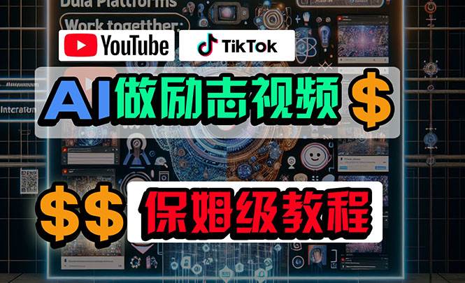 利用AI制作励志视频，在YouTube和TikTok赚钱，小白可做（附工具）-百义虚拟电商货源网